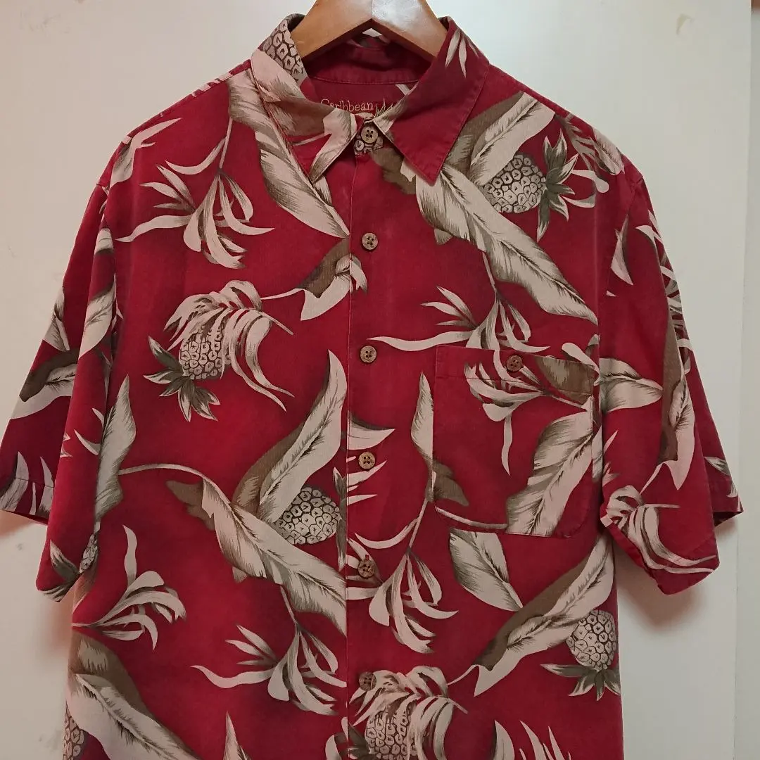 Thumbnail of ☆ US Vintage Caribbean Hawaiian Silk Shirt M