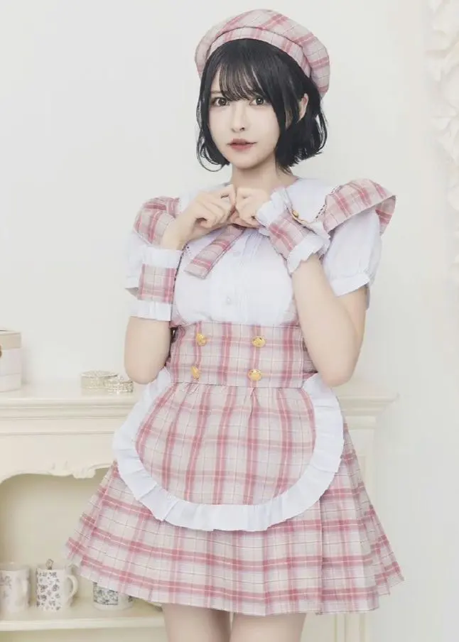 Thumbnail of Idol Checkered Maid Outfit Set