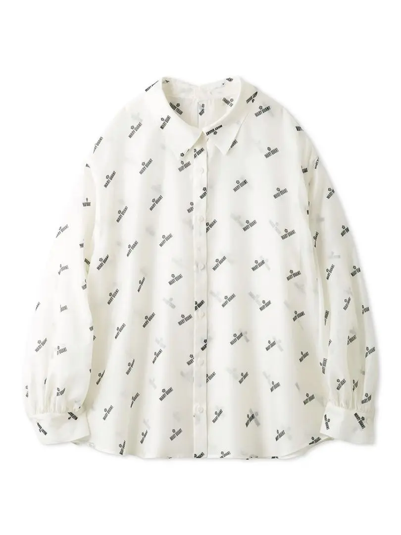 LILY BROWN×MARY QUANT★シアーオーバーシャツ★ミックス 2025年最新】LILy brown×mary quant】シアーオーバーシャツの