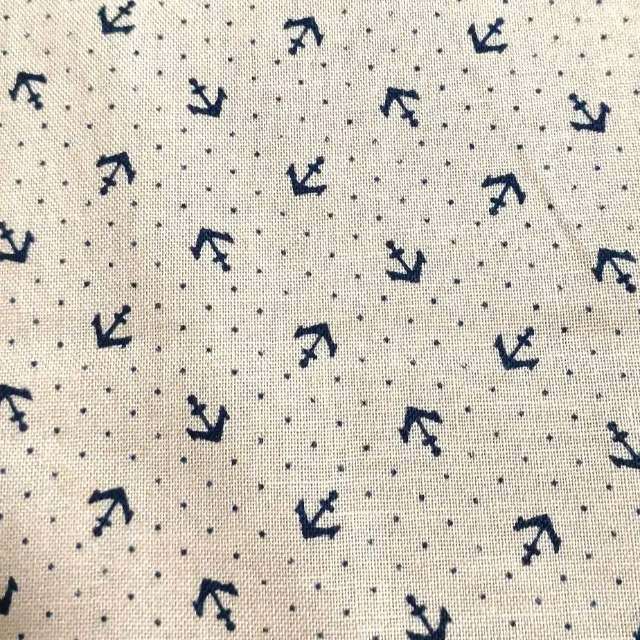 Thumbnail of Set of 2, Anchor Print Cotton Fabric