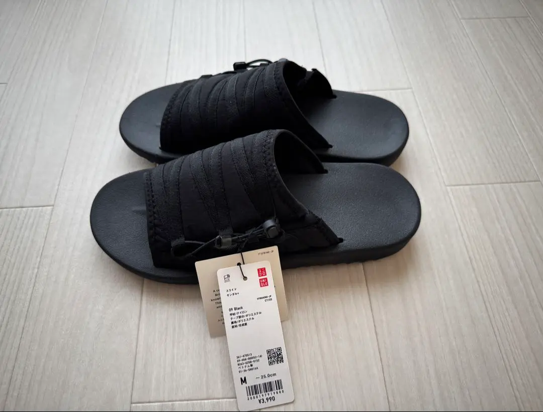 ユニクロC スライドサンダル ブラック XXL 新品未開封品 UNIQLO - ユニクロC スライドサンダル ブラック XXL 新品未使用
