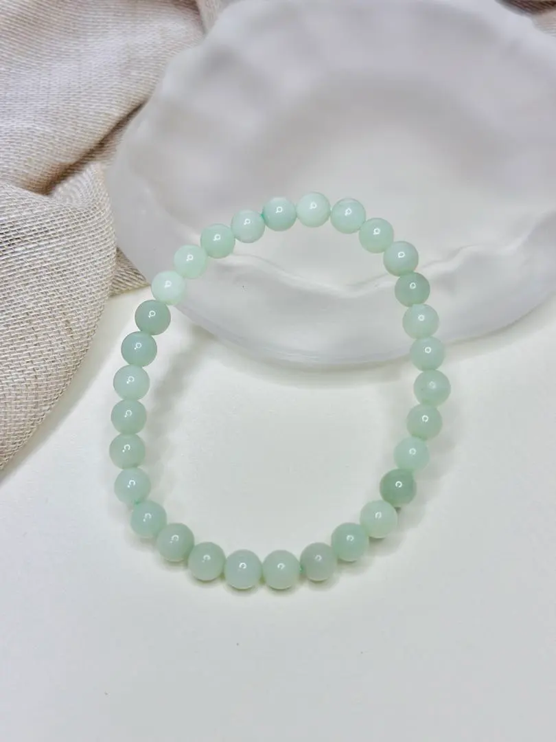 Thumbnail of Gentle Mint Green - Whetstone Cave, Black Sheep Cave, Hetian Jade (Nephrite Jade) Bracelet