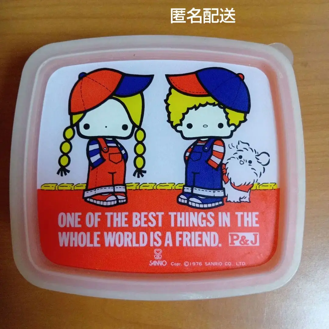 【激レア&昭和レトロ】PATTY & JIMMY ランチボックス 昭和レトロ サンリオ パティ&ジミー 缶バッグ 収納 小物入れ