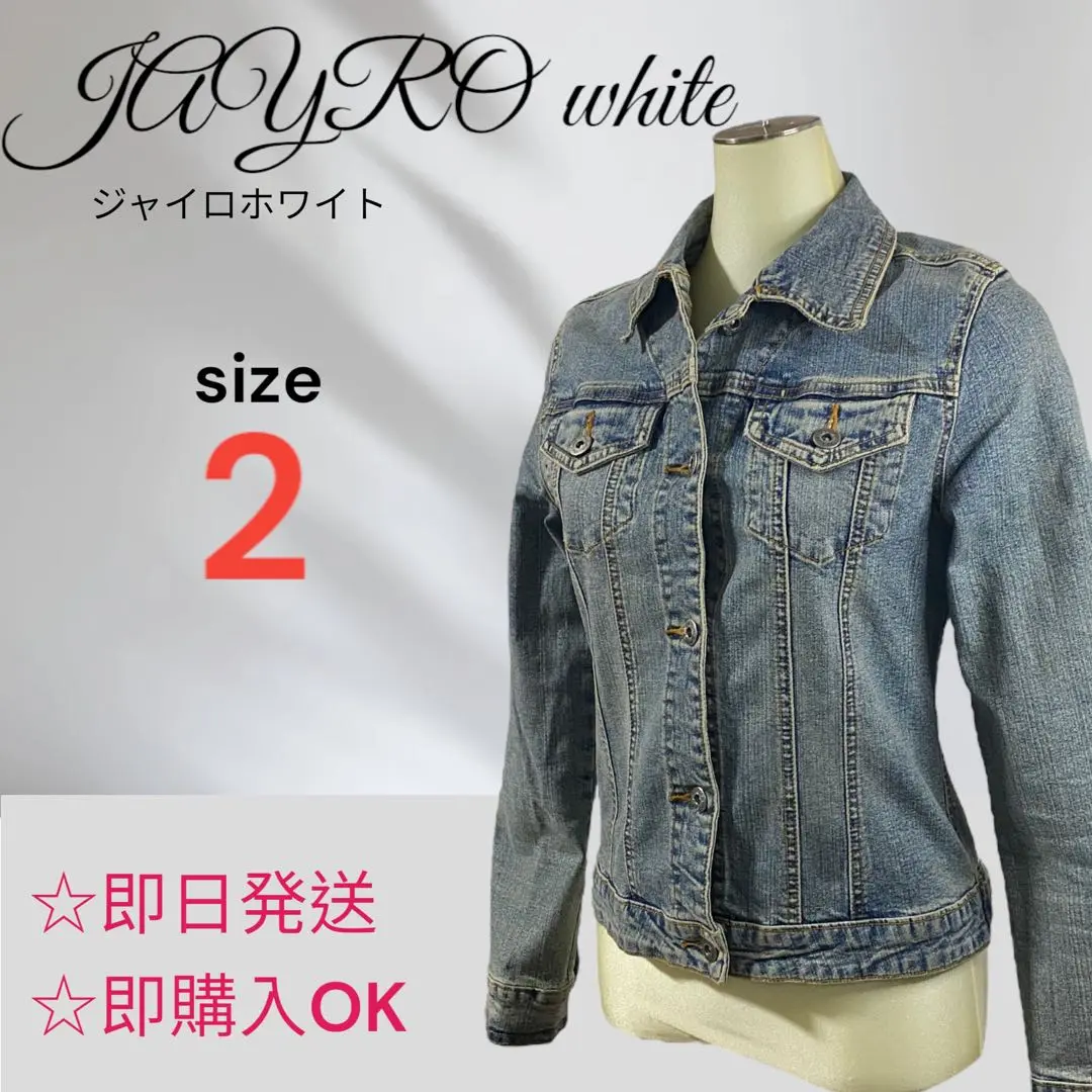 ジャイロ　ホワイト　レディース　デニムジャケット　1 ジャイロホワイトレディースデニムジャケット1