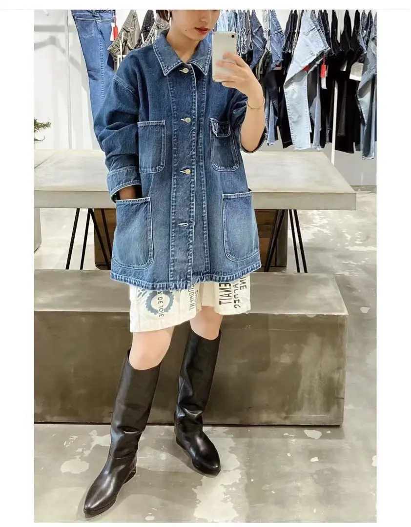 ✡【新品未使用タグ付き】RED CARD Chore Coat RED CARD】デニムジャケット Chore Coat カバーオール ユニ