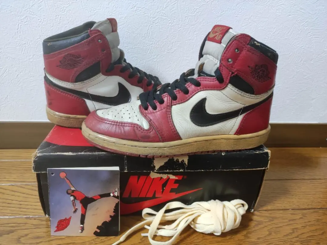 美品✨85年製 Nike AirJordan1 CHICAGO エアジョーダン1 NIKE AIR JORDAN 1 HIGH '85 のサンプルフルコレクションが公開