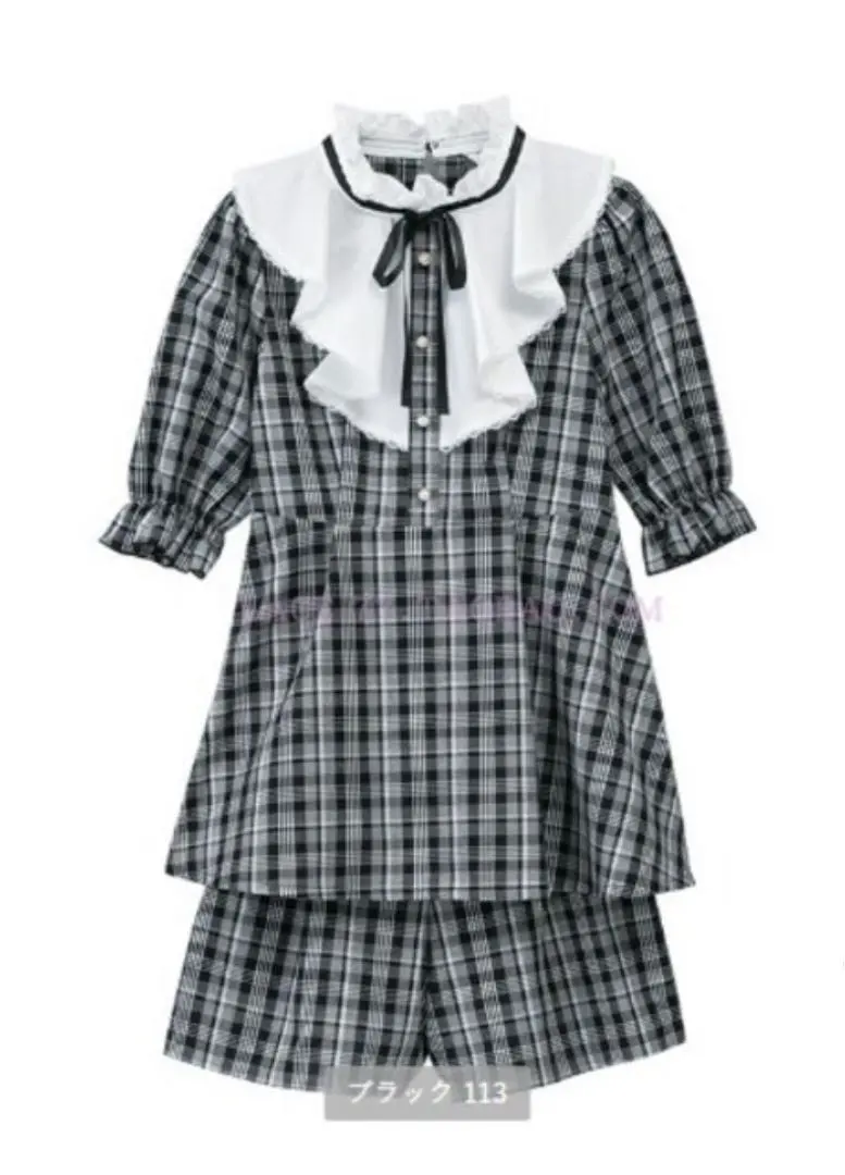 Thumbnail of Majoretti Checkered Frill Collar Set Up - Ryousangata (Mass Production Style)