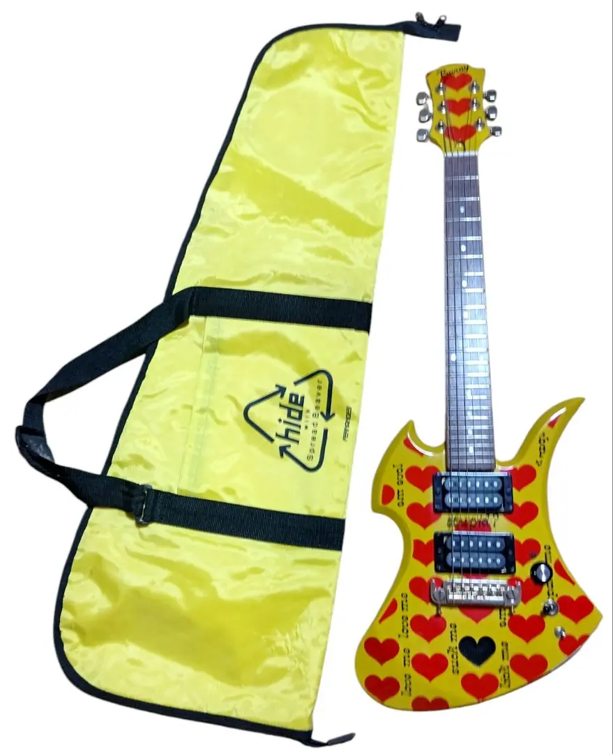 X JAPAN hide FERNANDES ミニギター アンプ内蔵　サイケ X JAPAN hide FERNANDES ミニギター アンプ内蔵 サイケ