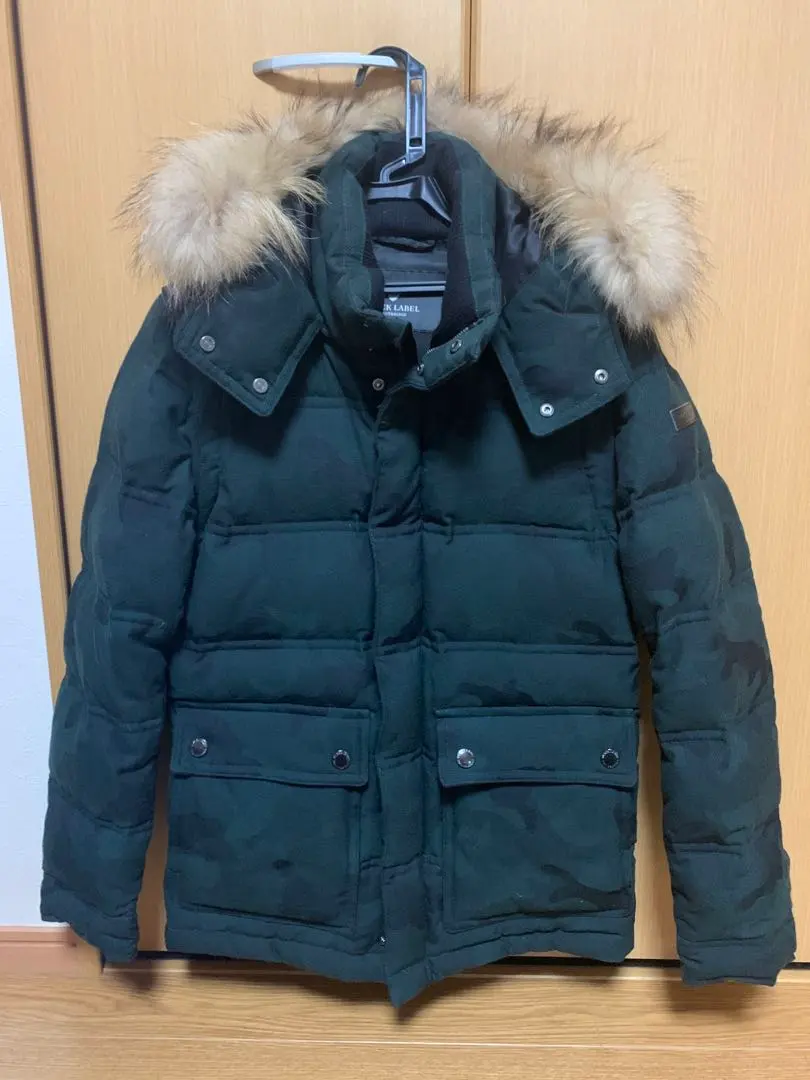 Thumbnail of Black Label Crestbridge 4-way Down Jacket with Tanuki Fur, Camouflage