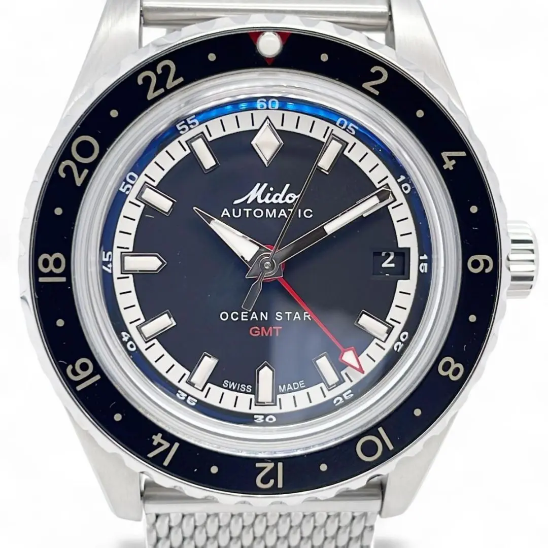 【最終値下】美品 MIDO OCEAN STAR GMT ミドーオーシャンスター mim0266274404100-1.jpg