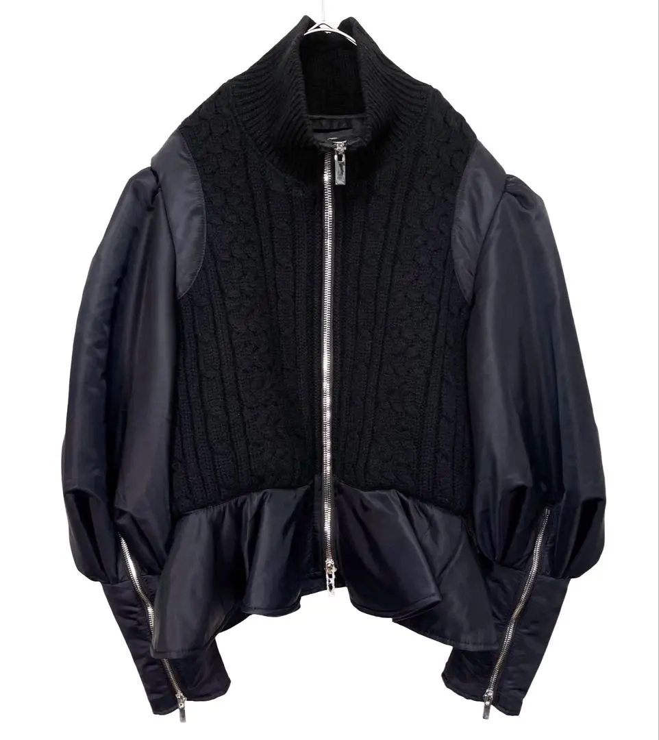 【デザインポケットが可愛い】Noir kei ninomiya MA-1ジャケット デザインポケットが可愛い】Noir kei ninomiya MA-1ジャケット