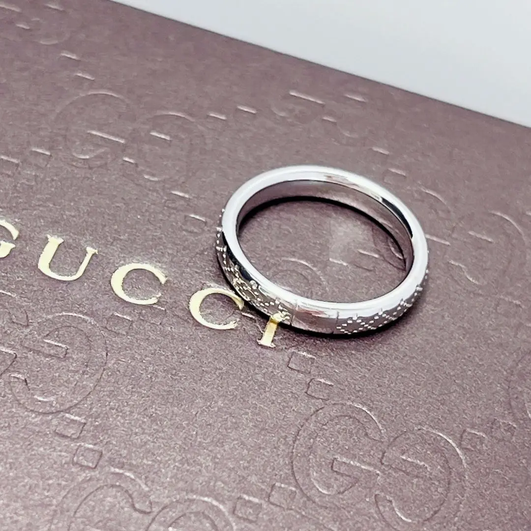 美品 外箱・付属品有　GUCCI ディアマンティッシマ 8Pダイヤ　リング　8号 美品 外箱・付属品有 GUCCI ディアマンティッシマ 8Pダイヤ