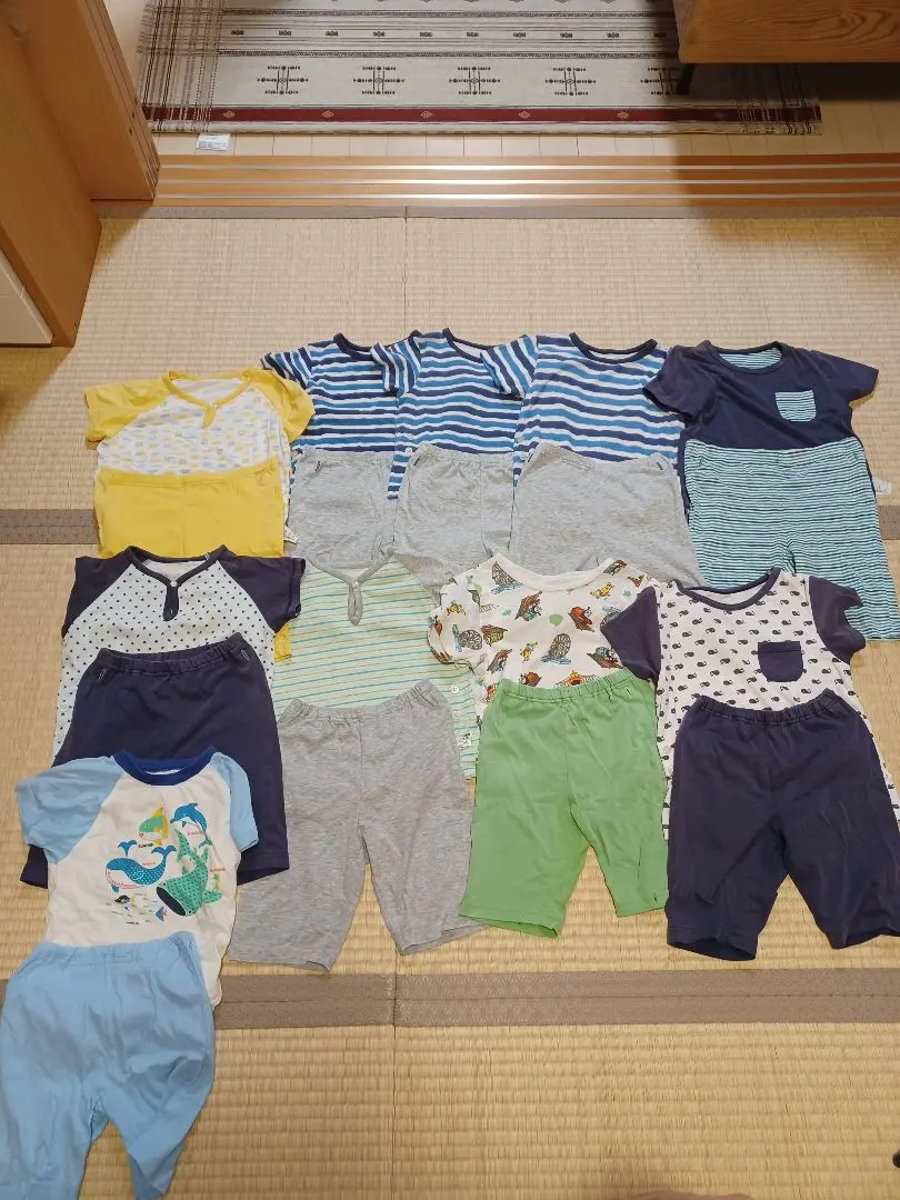 Thumbnail of Boys' pajamas, 90cm, 11 sets