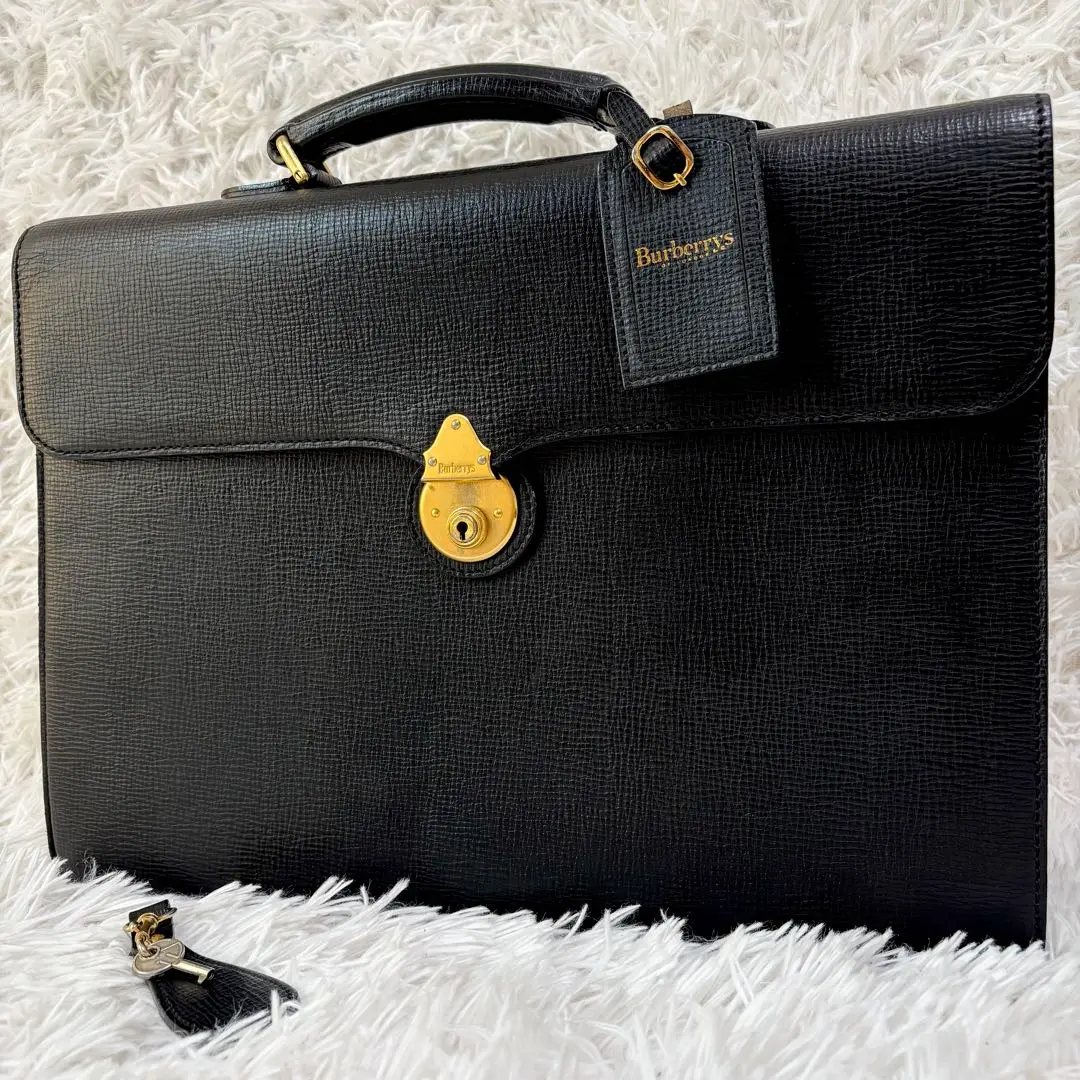 ✨美品✨BURBERRY ダレスバッグ サフィアーノレザー ブラック 2025年最新】burberry ダレスバッグの人気アイテム - メルカリ