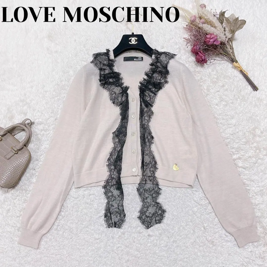 【極美品】ラブモスキーノ　LOVE MOSCHINO トップス　カーディガン 2025年最新】ラブモスキーノ レディース カーディガン・ボレロ