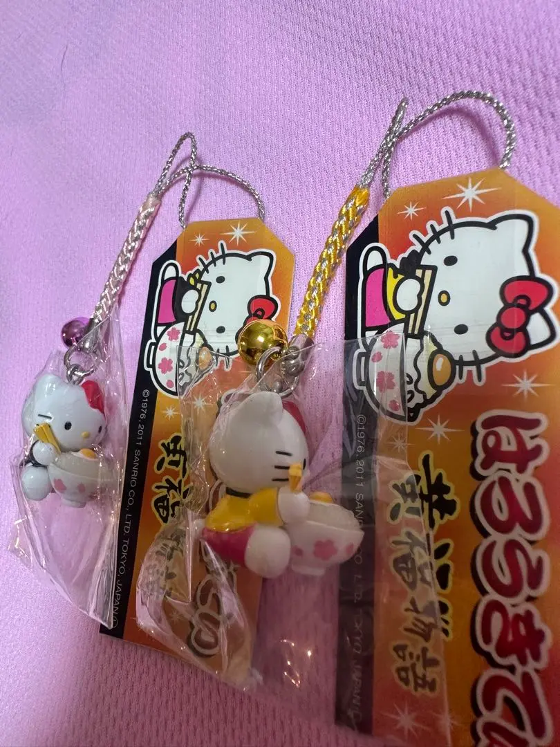 ご当地キティ 岡山限定 黄福物語 たまごかけごはん ストラップ