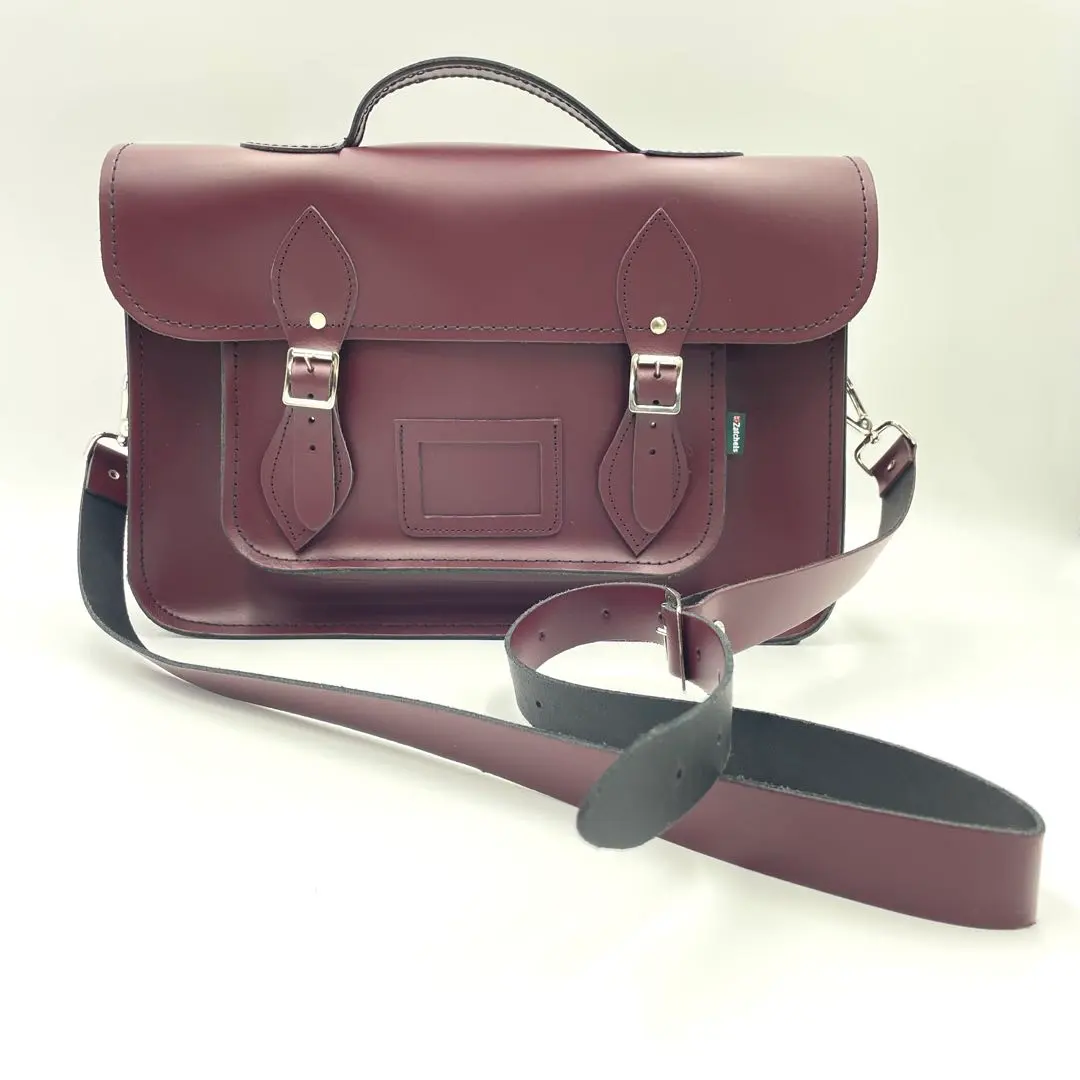 Thumbnail of ✨Unused✨ Zatchels Satchel Bag 14.5 MARSALA RED