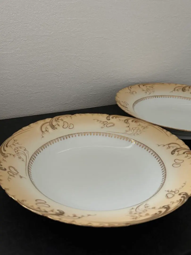Thumbnail of Limoges Haviland Antique Vintage Gold Gilt Soup Plate Pasta Plate Large Plate Rare