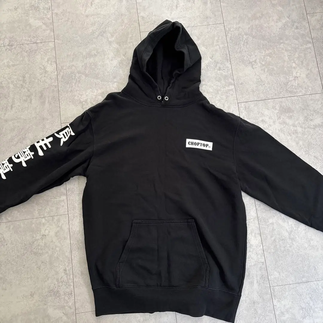 佐田ビルダーズ CHOPTOP スカルフーディー/パーカー　ステッカー付き 佐田ビルダーズ 'スカル HOODIE'フーディー スウェット パーカー