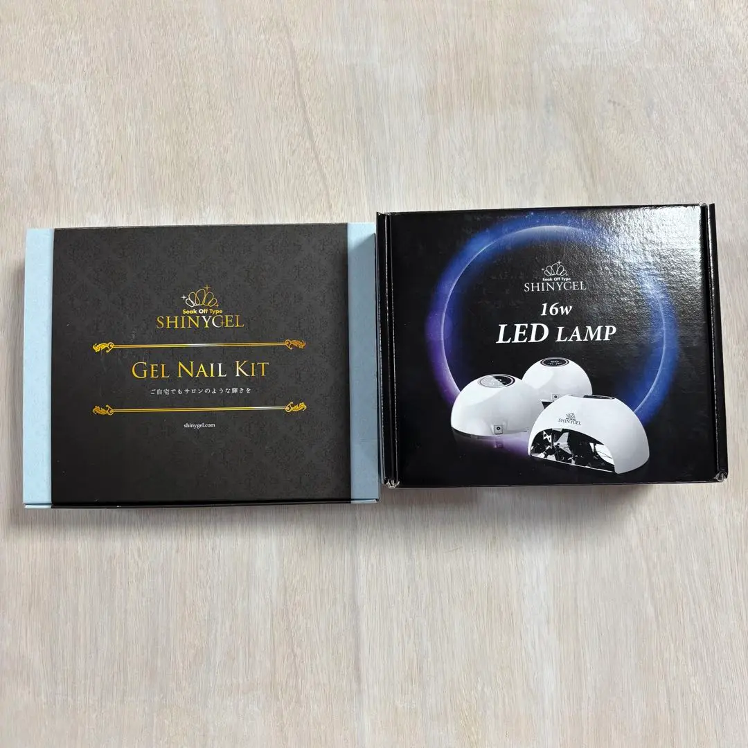 SHINYGEL ジェルネイルキット 16W LEDランプ シャイニージェル 【本店限定特典あり】オフが簡単・傷まない