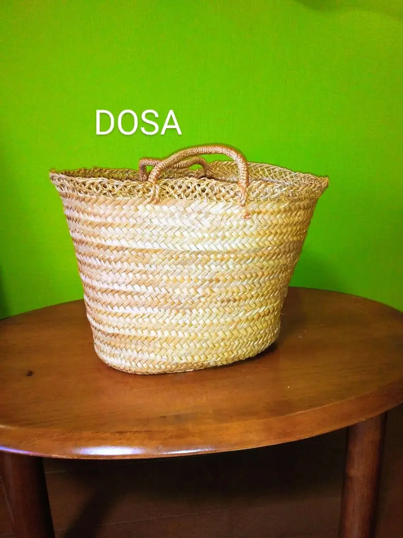 dosaナチュラル素材 中型 かごバッグ レディース