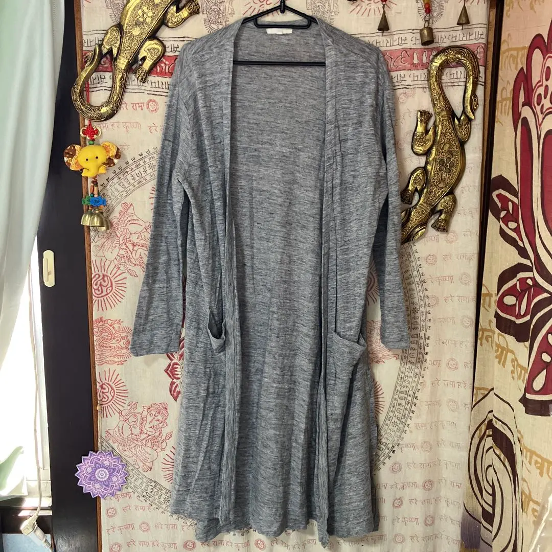 【Studio CLIP】簡約 薄款 側開叉長款針織外套 外套 的縮圖