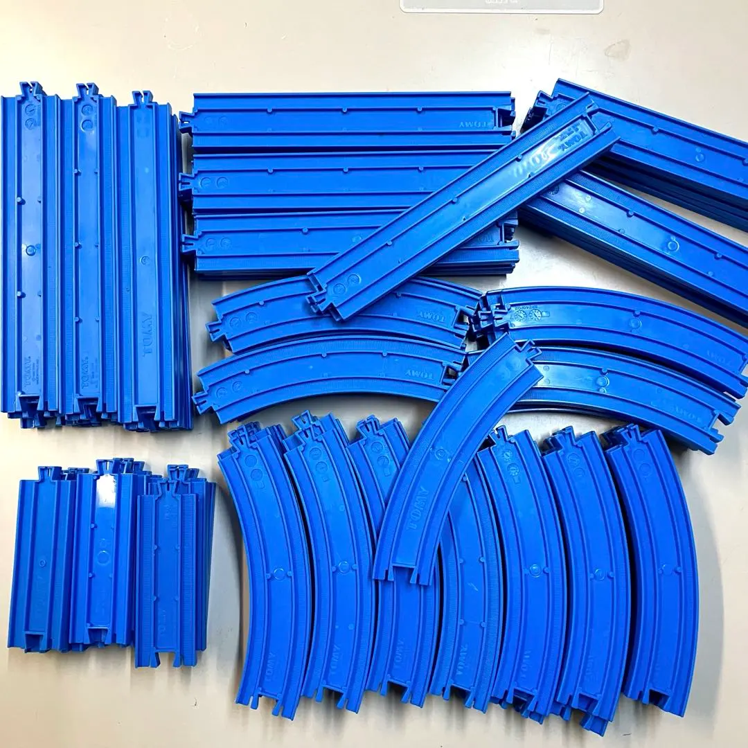 Thumbnail of [100+ Pieces] TOMY Plarail Rail Parts - Blue