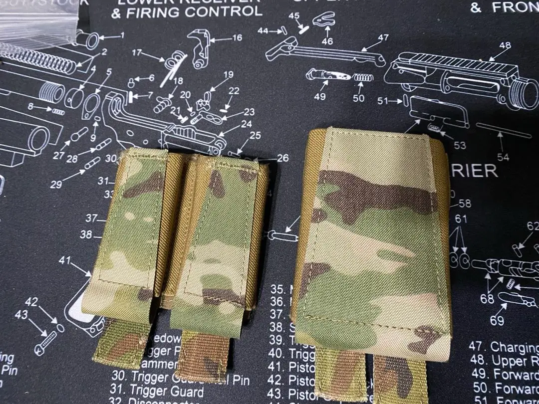 最終値下げ　GBRS Group　マルチカムブラック SHEKKIN GEARS Ferroタイプ Back Panel Double Pouch ZIP ON