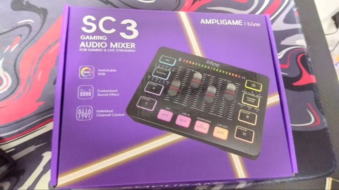 Amazon.co.jp: FIFINE AmpliGame SC3W Gaming Audio Mixer