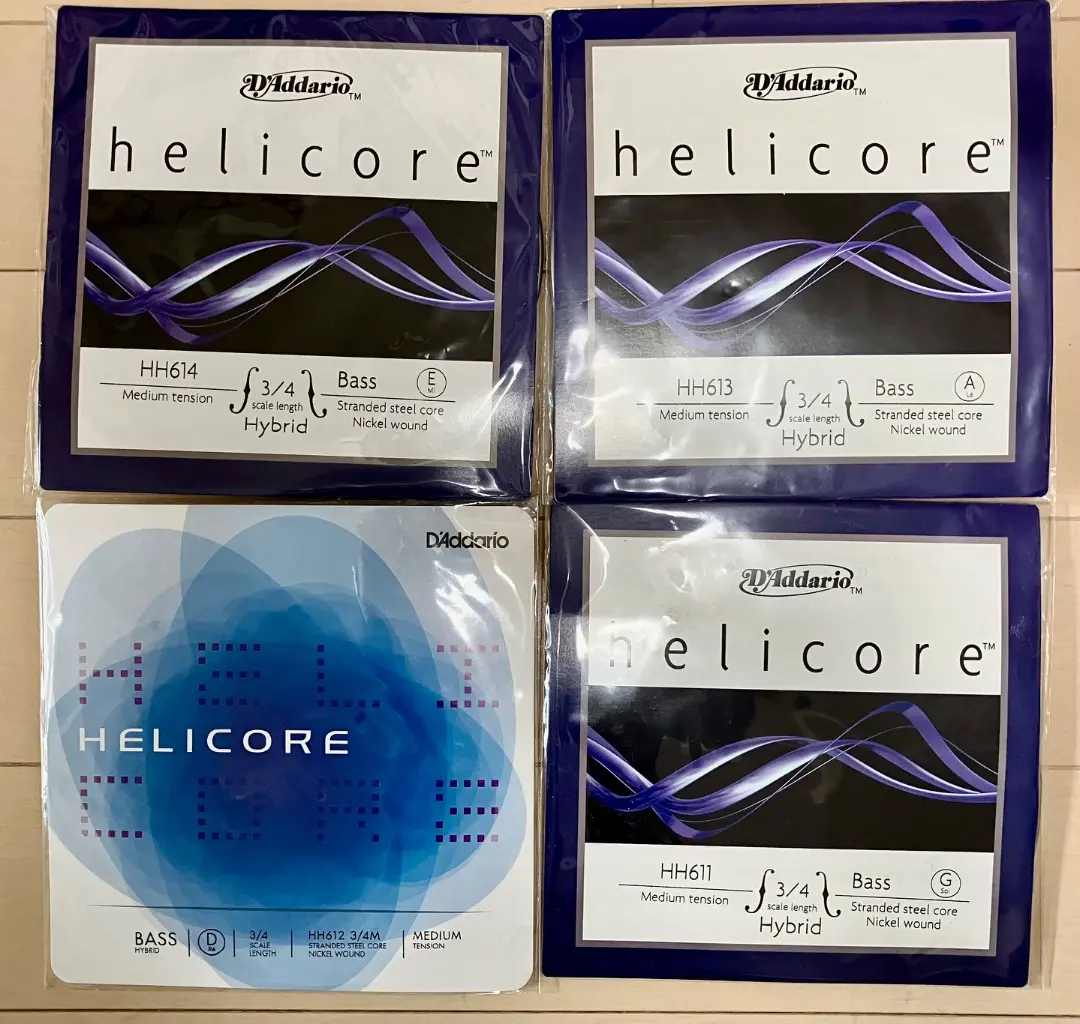 D'Addario HH614 3/4M Helicore Hybrid Double Bass E String