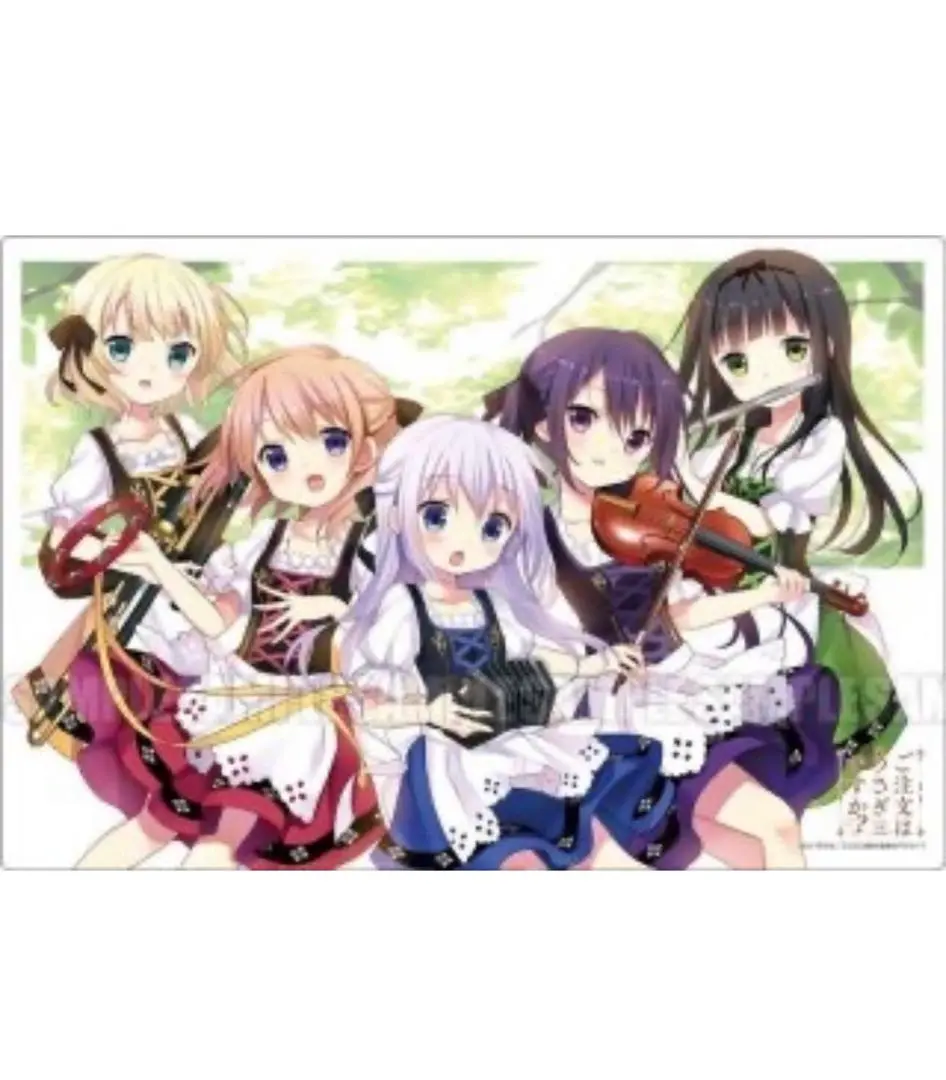 ご注文はうさぎですか?BLOOM ココア&チノ スリーブプレイマットセット ココア＆チノ 10周年ver. スリーブ 予約が始まっています！ご