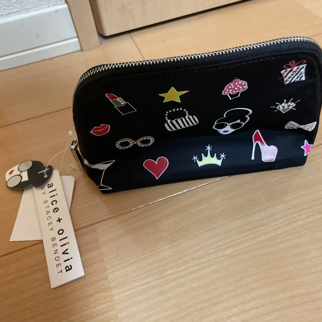 alice+olivia アリスアンドオリビア クリアバッグ ポーチ付 新品タグ付】アリスアンドオリビア☆ポーチ - メルカリ