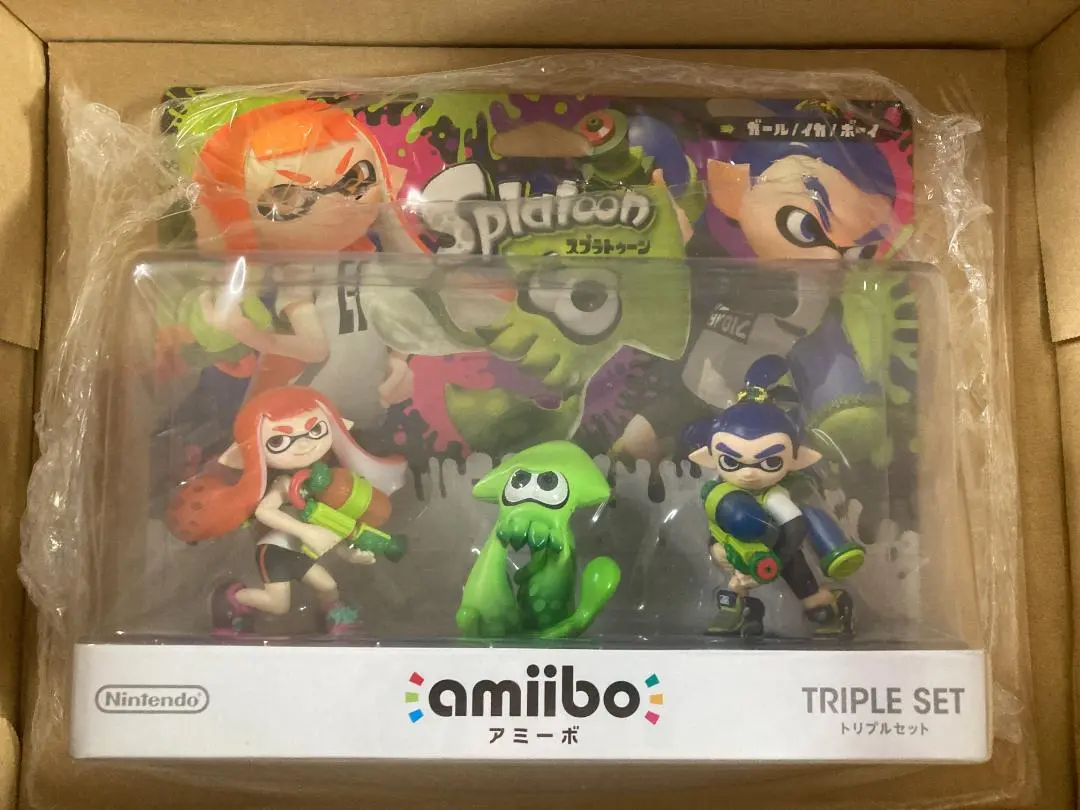 【新品未開封】amiibo スプラトゥーン　ガール　イカ　ボーイ　トリプルセット 2025年最新】amiibo トリプルセット[ガール/イカ/ボーイ](スプラ