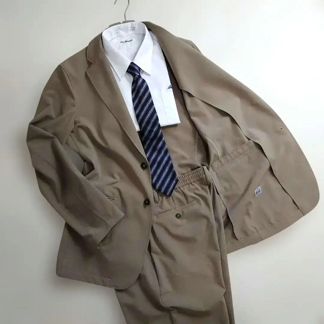 ✨極美品✨ZORO Pressure 休閒西裝 彈性棕色系 L 的縮圖