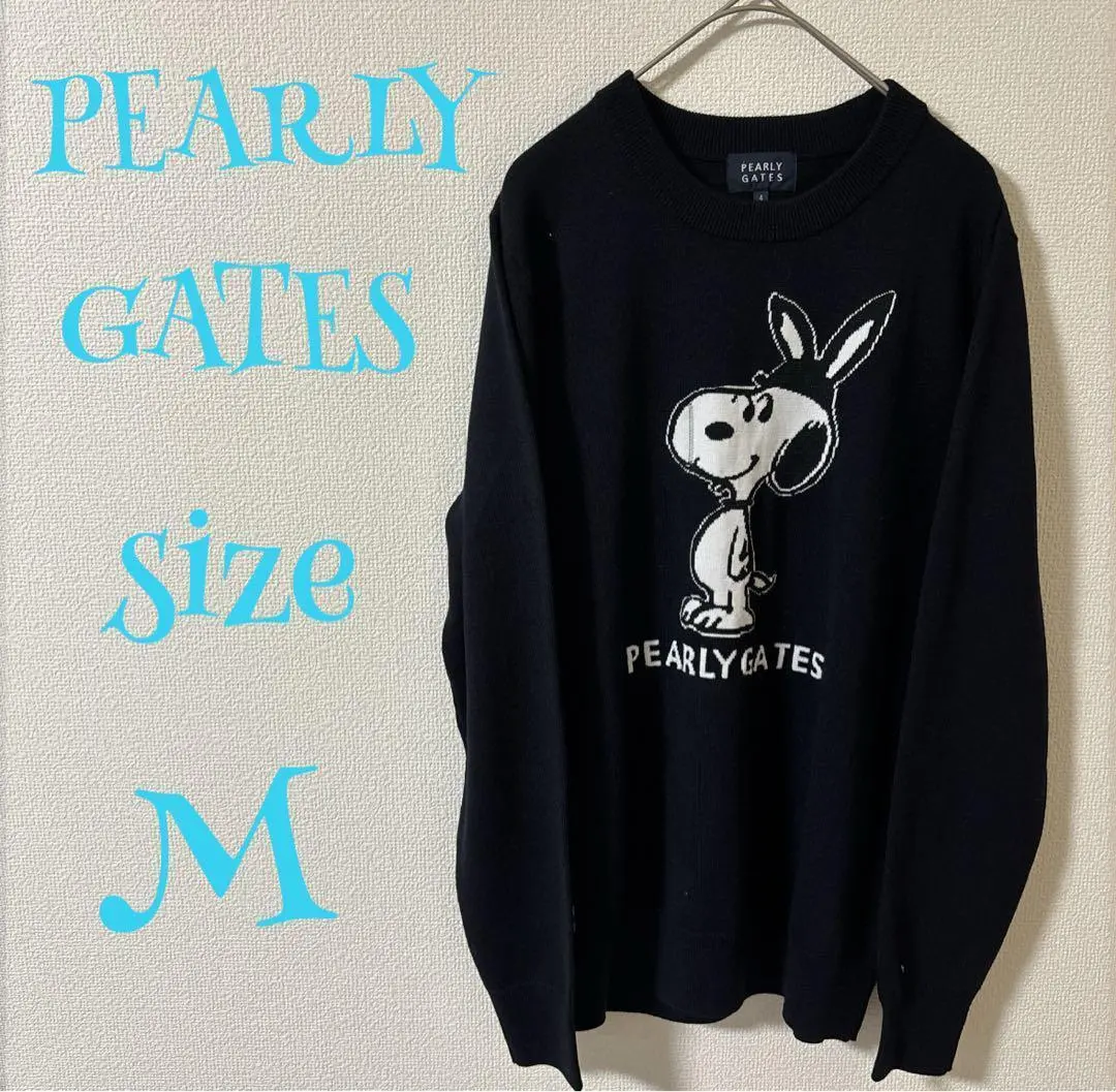 ✨未使用✨パーリーゲイツ　スヌーピーコラボ　セーター　レッド　レディース1 M