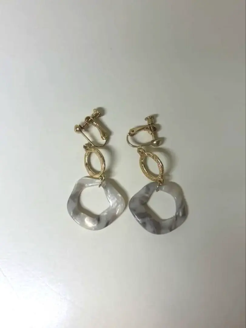 Thumbnail of Marble acrylic earrings