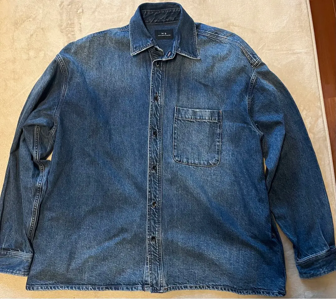 [美品] MB ハイエンド ヴィンテージデニムシャツジャケット by SHOWA MBハイエンドヴィンテージデニムシャツジャケット by SHOWA Sサイズ