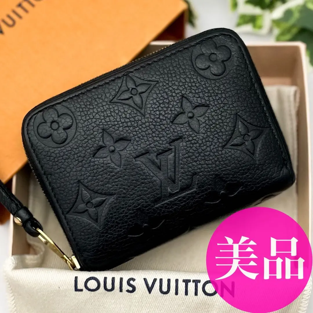 ✴︎LOUIS VUITTON ポルトカルトジップ　ノワール　美品✴︎ 2025年最新】ポルトカルトジップ アンプラント ノワールの人気