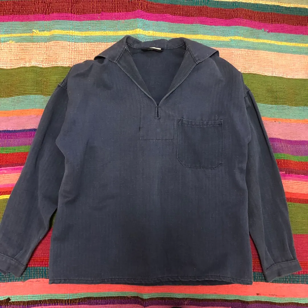 復古 美國陸軍 水手服 襯衫 人字紋 法式 的縮圖