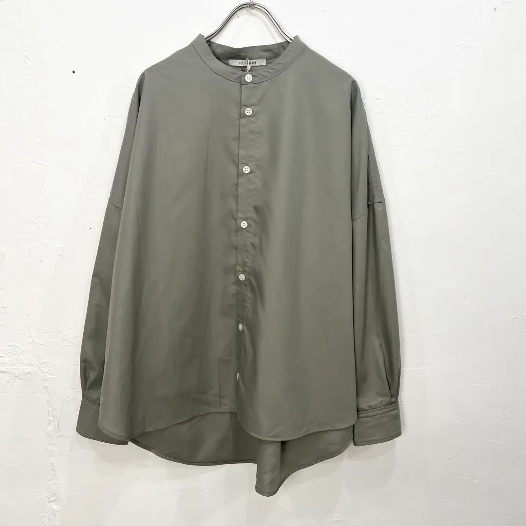 Thumbnail of Y73) NARU REFRAIN Front Button Long Sleeve Dressy Shirt Top