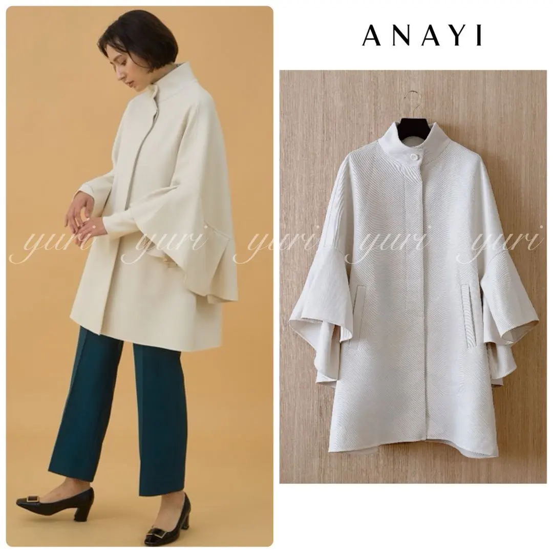 Thumbnail of 【552】ANAYI Karze River Cape Coat Ivory 38