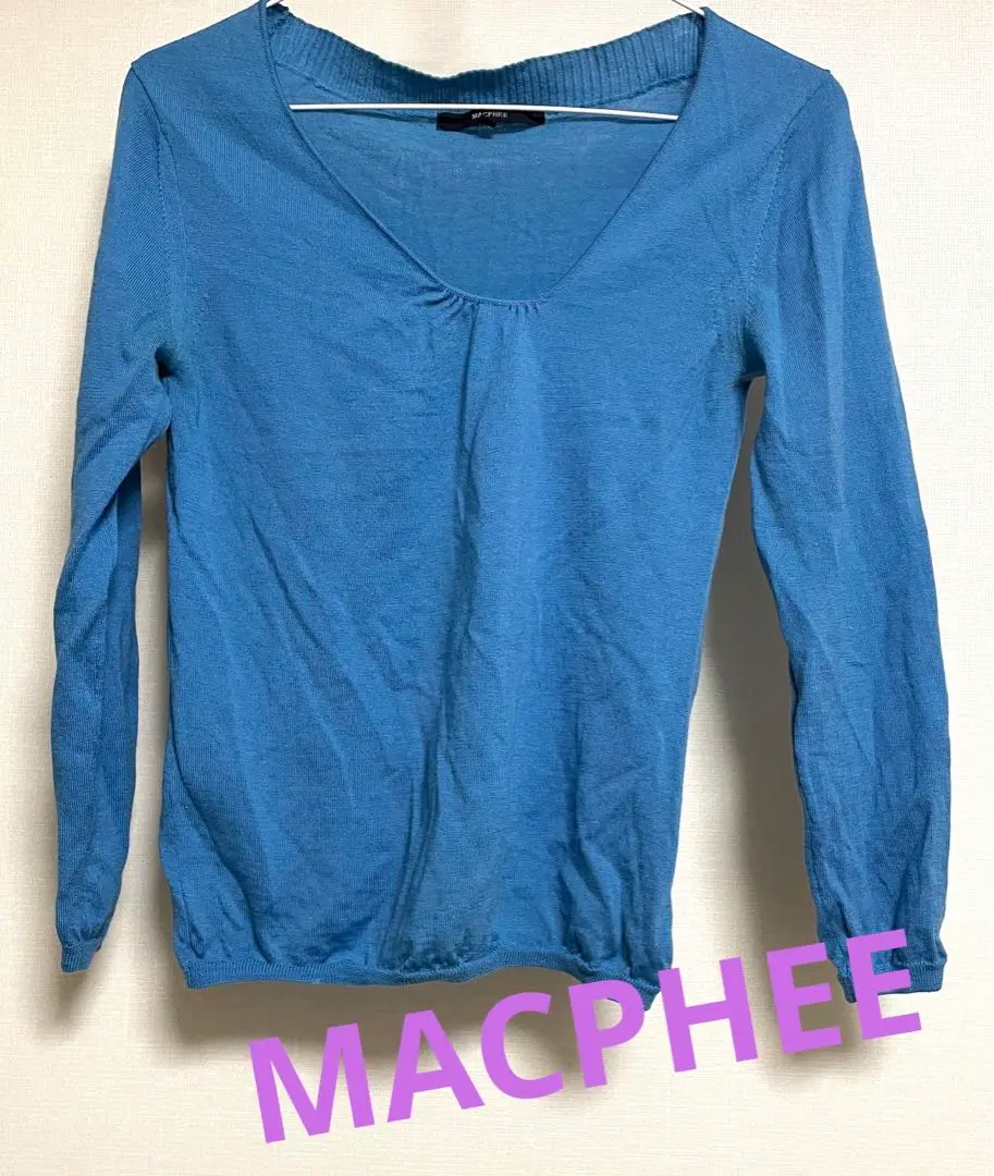 ⭐️MACPHEE 羊毛針織衫 水藍色 的縮圖