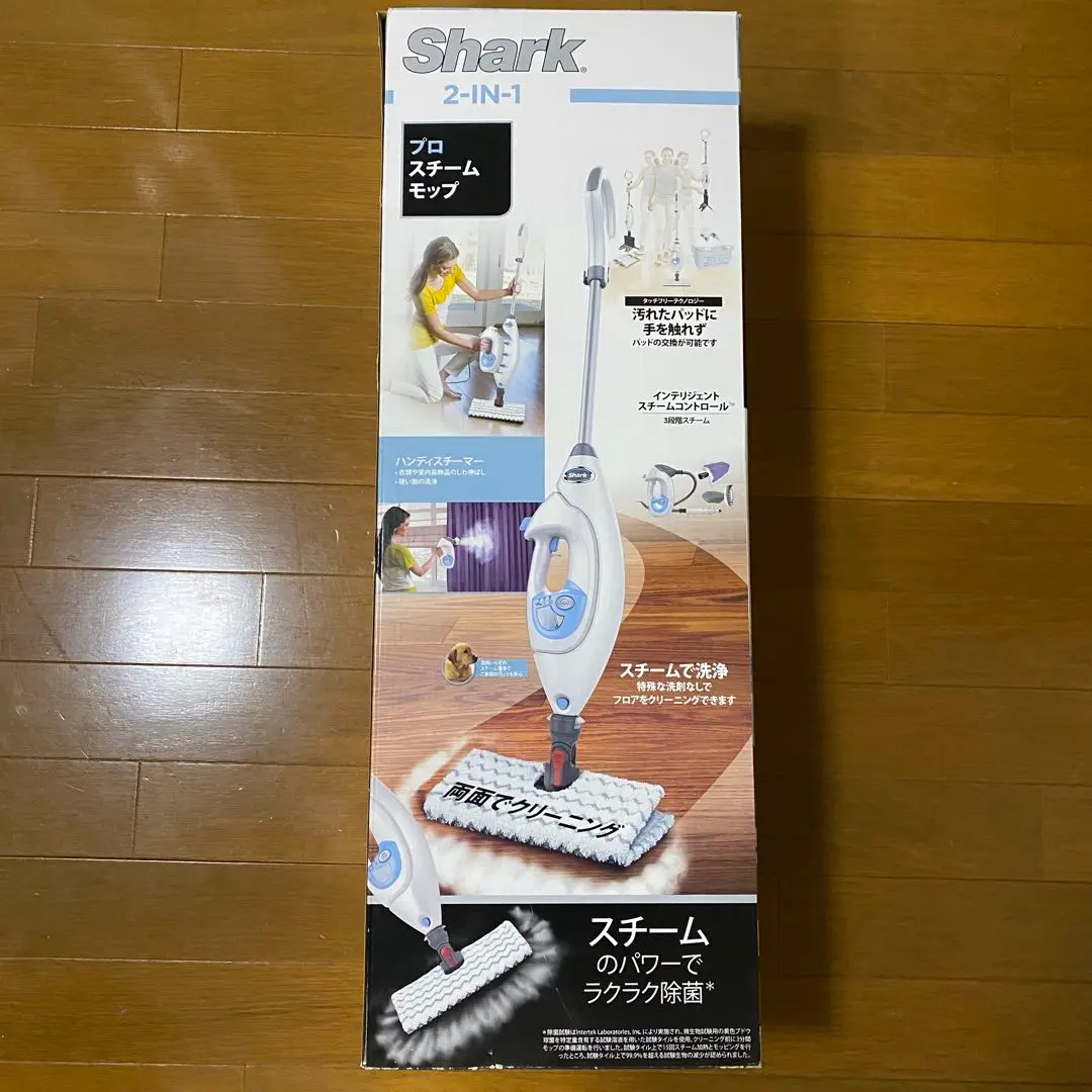 【新品未使用】シャーク SHARK プロスチームモップ Shark 2-IN-1 ハンディスチーマー搭載タイプ：2-IN-1 プロ スチームモップ
