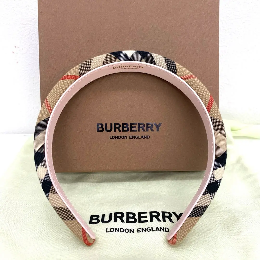 【値下げ】BURBERRY LONDON　バーバリー　カチューシャ　チェック柄 2025年最新】BURBERRY LONDON ヘアバンド・カチューシャの人気