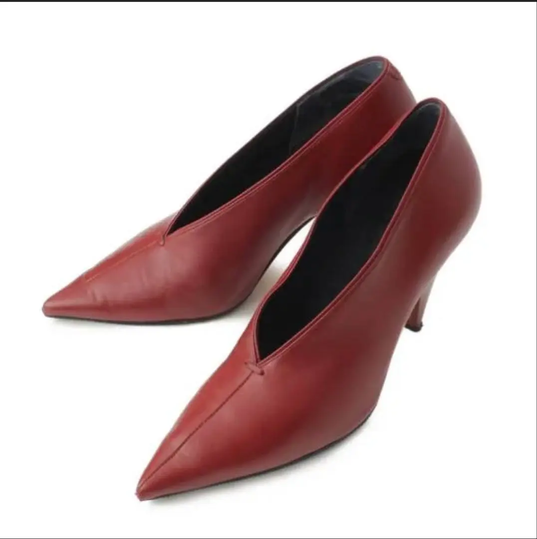 大人気☆ CELINE Vカット パンプス フィービー スエード ピンク 37