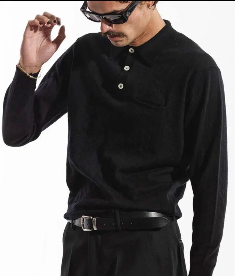 Second/Layer ニットポロシャツ SECOND／LAYER(セカンドレイヤー) 23SSニットポロシャツSS23