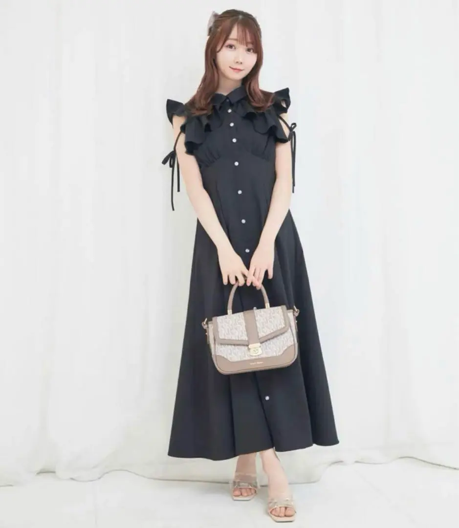 rosemuse ロゼミュ flare shirt dress イエロー