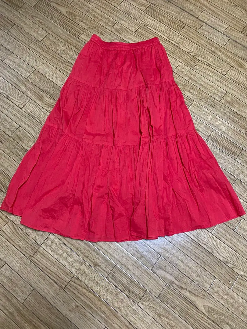 Thumbnail of Red long skirt M