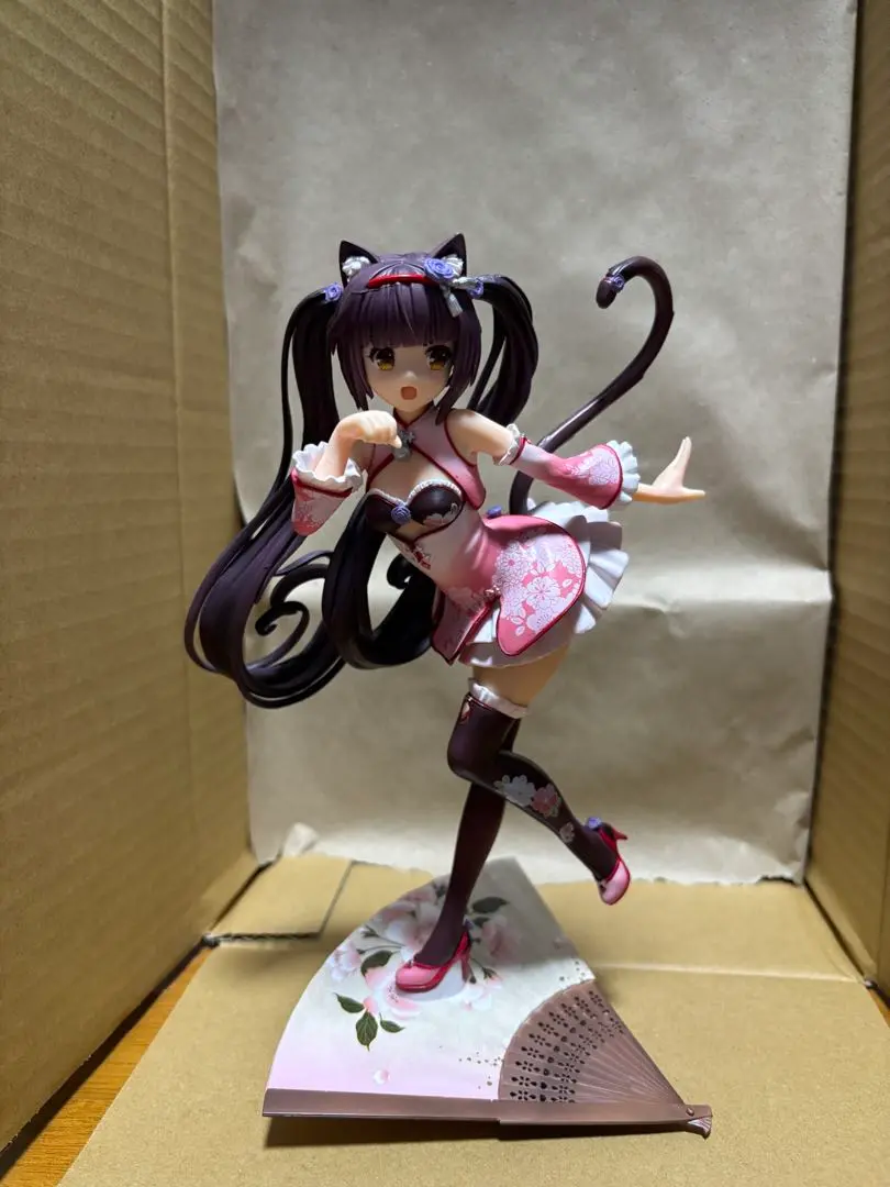 ネコぱら フィギュア ショコラ&バニラ　チャイナドレス　2体セット ネコぱら』ショコラ＆バニラがチャイナドレス姿でフィギュア化