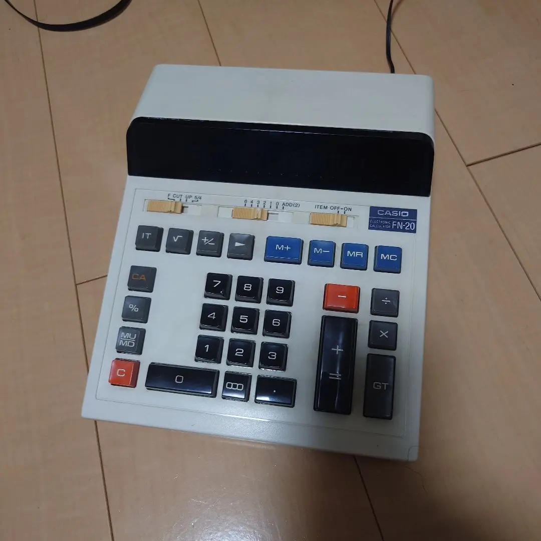 CASIO  電卓　FN-20  昭和レトロ Yahoo!オークション - 昭和レトロ 当時物 CASIO カシオ FN-20